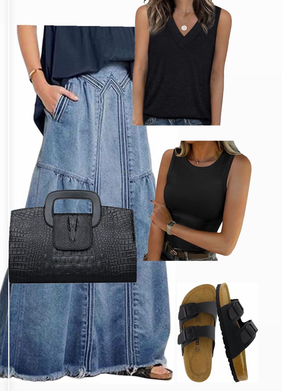 Long skirts are back. I just love this effortless, chic look.

￼#mystyle #jeanskirt

#LTKTravel #LTKmomlife #LTKSaleAlert
