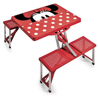 Minnie Mouse Picnic Table Portable Folding Table with Seats | Macy's