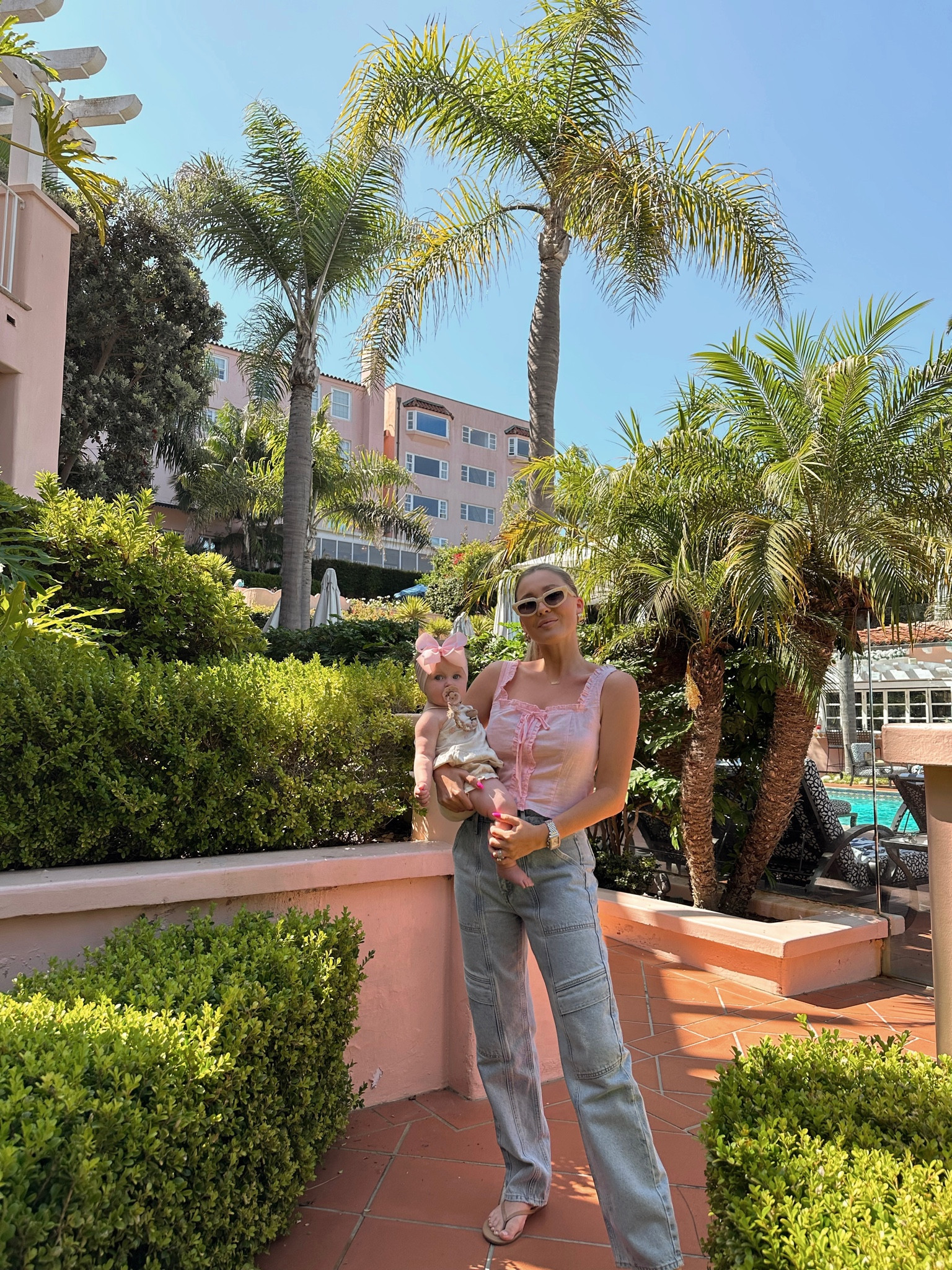 My new fave agolde jeans paired with this cutie pink linen top 💓 Also lots of link requests for my baby girl’s bow 🎀

#LTKFindsUnder100 #LTKSeasonal #LTKTravel