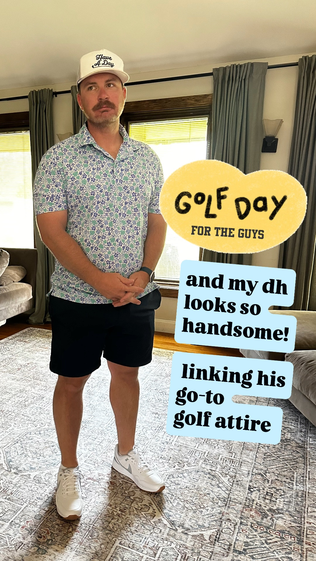 It’s golf day for the guys and my DH is looking handsome! — here’s a creation, dedicated to his go-to golf gear and attire 🏌️⛳️ 

#LTKTravel #LTKActive #LTKMens
