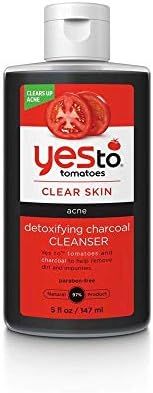 Yes To Tomatoes Detoxifying Charcoal Facial Cleanser, Acne Face Wash with Salicylic Acid Blackhea... | Amazon (US)