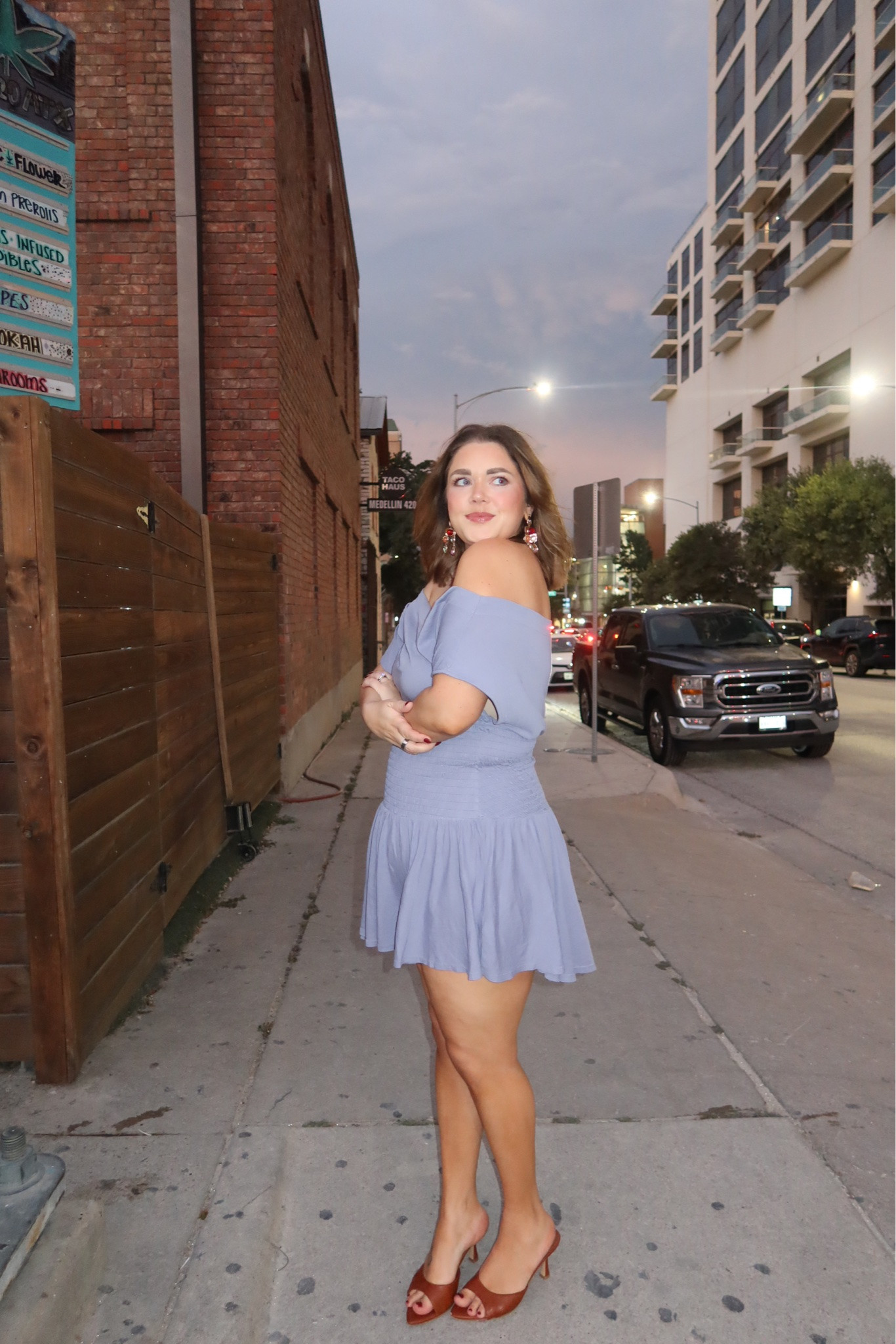 Concert outfit wearing large in dress. This color is sold out! Heels are insanely comfy

#LTKgrwm #LTKootd #LTKMidsize