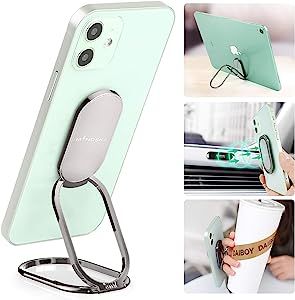 Phone Ring Holder Finger Kickstand 360°Rotation Cellphone Back Grip Foldable Cell Phone Stand fo... | Amazon (US)