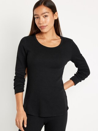 Waffle-Knit Pajama Top for Women | Old Navy (US)