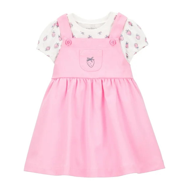 Carter's Child of Mine Baby Girl Dress Set, 2-Piece, Sizes 0/3-24 Months | Walmart (US)