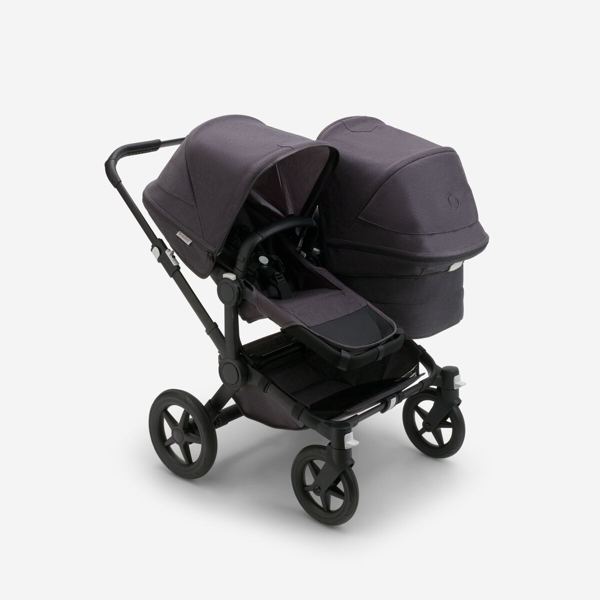 Bugaboo Donkey 5 Duo bassinet and seat stroller Mineral collection washed black sun canopy, miner... | Bugaboo NL