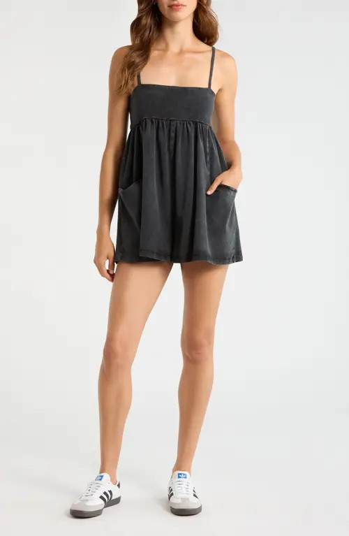 Free People FP Movement Hot Shot Strappy Romper in Black at Nordstrom, Size X-Small | Nordstrom