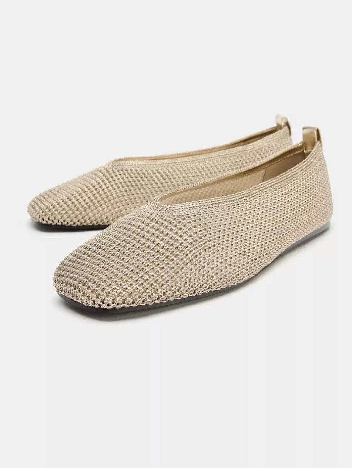 Gold mesh flats
