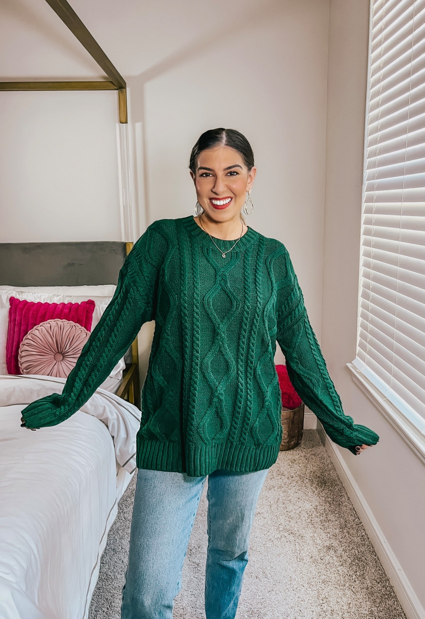 Amazon cozy cable knit sweater 💚 So cute for fall and perfect to style for a Christmas outfit 
Amazon Fashion 


#LTKFindsUnder100 #LTKFindsUnder50 #LTKSeasonal
