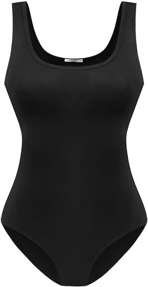 Women's Sexy Scoop Neck Bodysuits Jumpsuits | Amazon (US)