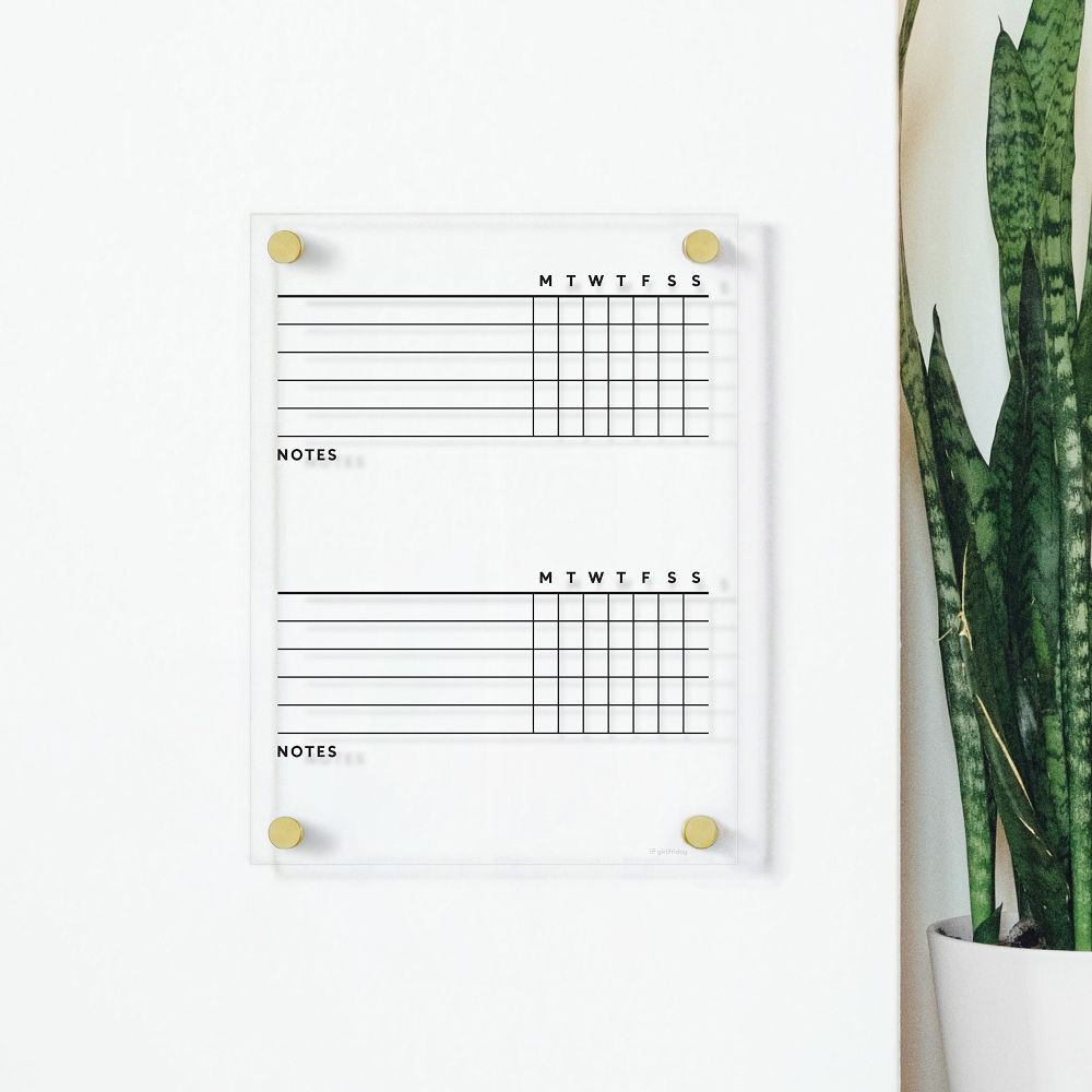 Girl Friday Acrylic Chore Chart | West Elm (US)