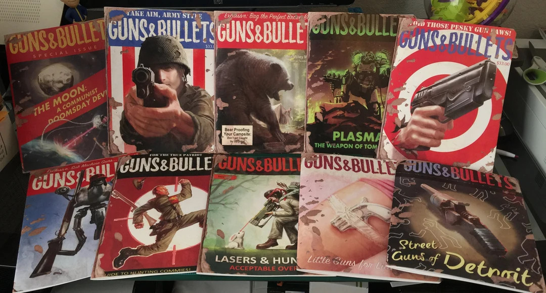 Un-official Handmade Fallout 4 COMPLETE SET of Guns & Bullets Magazines Journals/books - Etsy | Etsy (US)