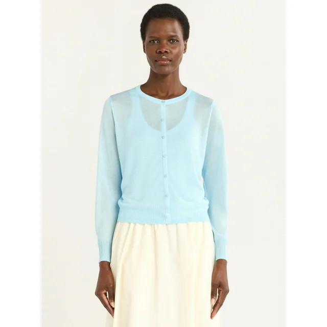 Scoop Women's Shrunken Cardigan Sweater | Walmart (US)