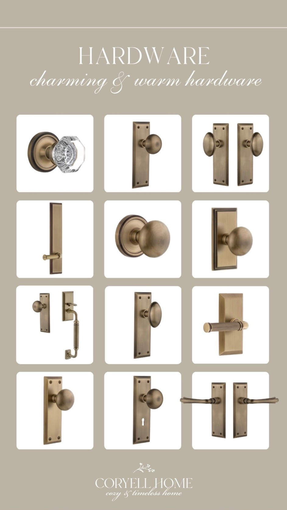 I really love antique brass accents, so timeless and classic. Swapping out hardware is an easy way to add depth to any space!

#LTKHome