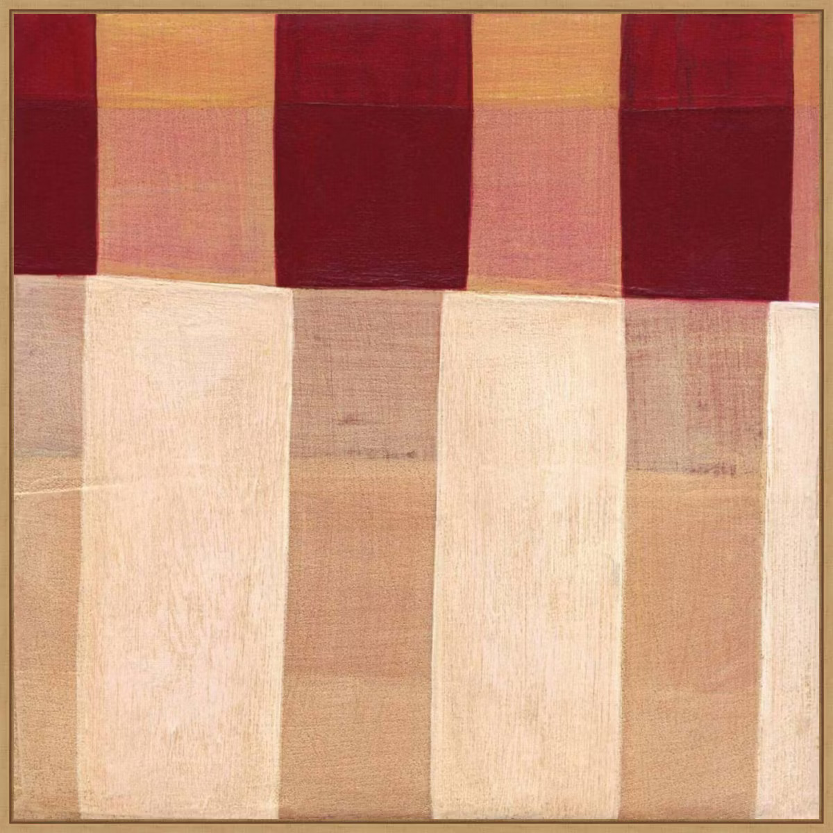 30" x 30" Broken Stripes I by Laura Nugent Framed Canvas Wall Art Print - Amanti Art | Target