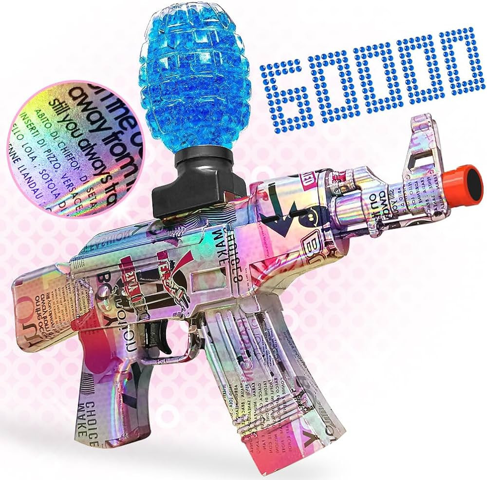 Electric Gel Ball Blaster Toy – New Version with Holographic Effect Paint, Upgrade Gearbox and ... | Amazon (US)