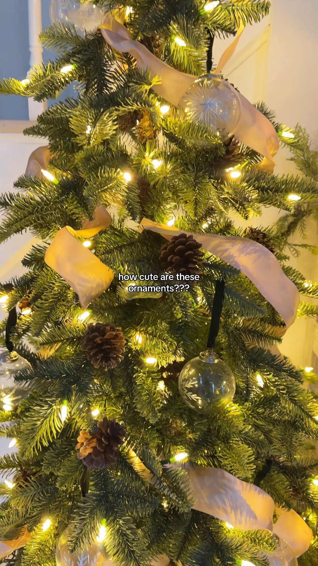 Check out these etched glass ornaments ✨ 