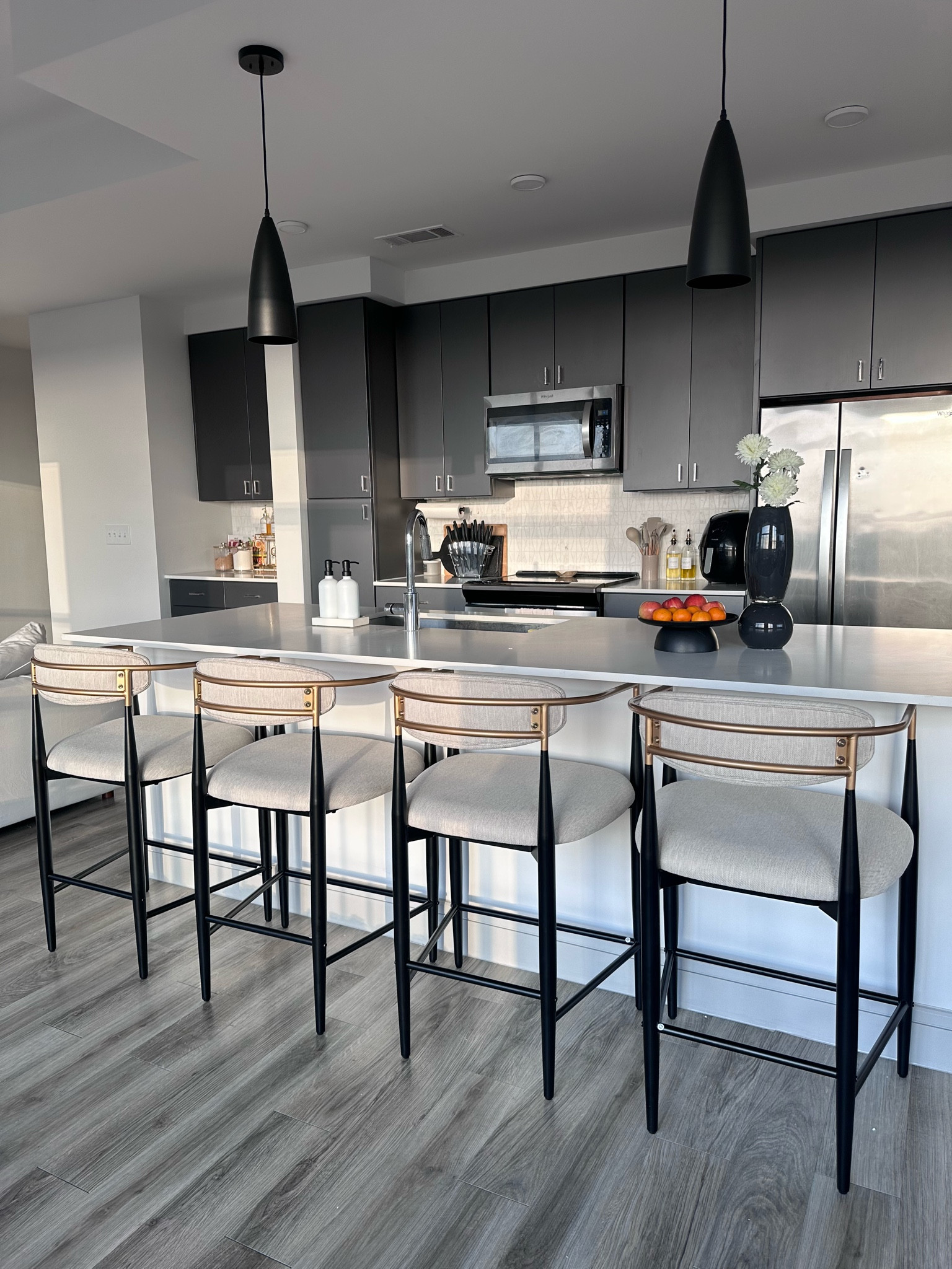 These dupes of the famous Arhaus bar stools are PERFECT! 

#LTKhome #LTKsalealert #LTKFind