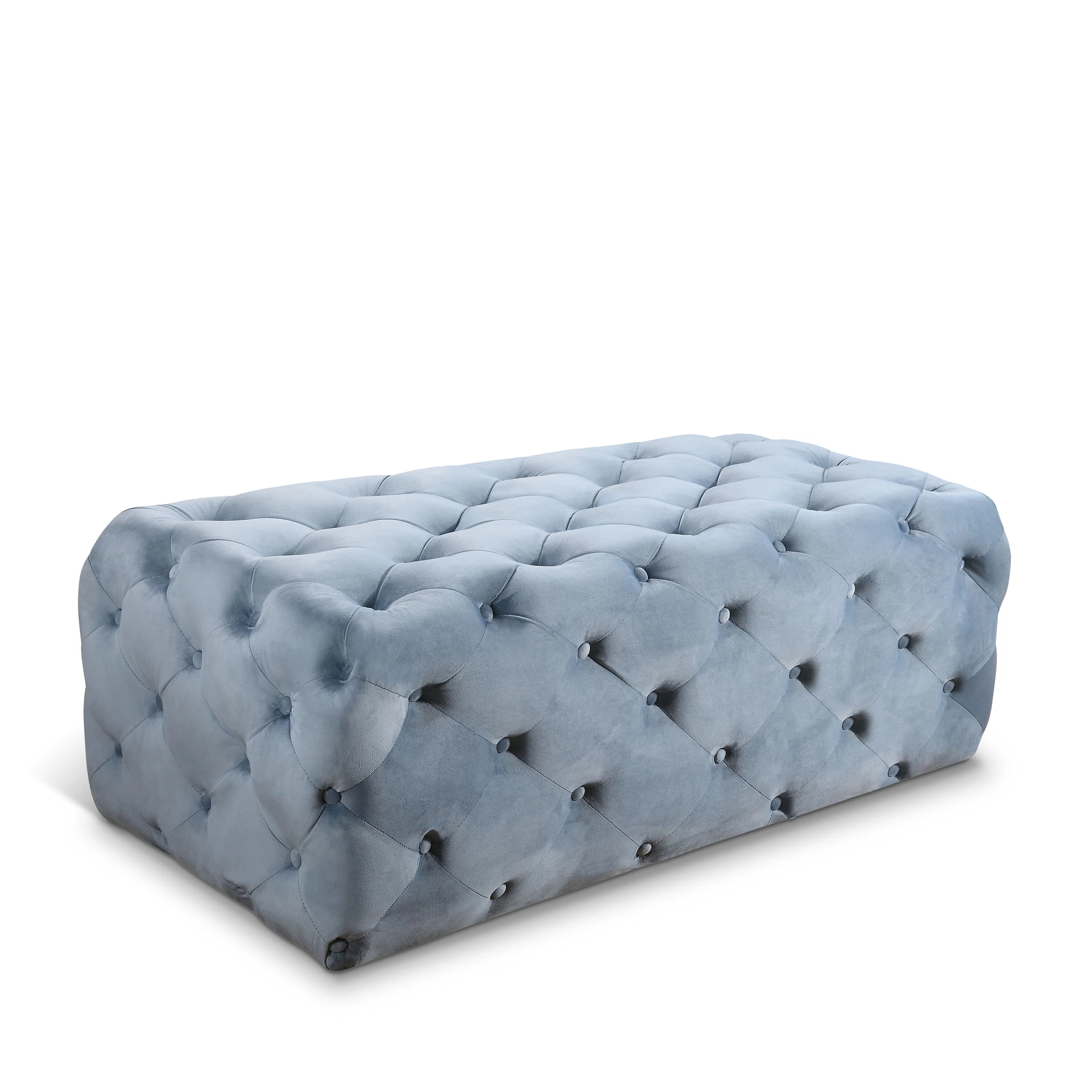Paz Velvet Ottoman | Wayfair North America