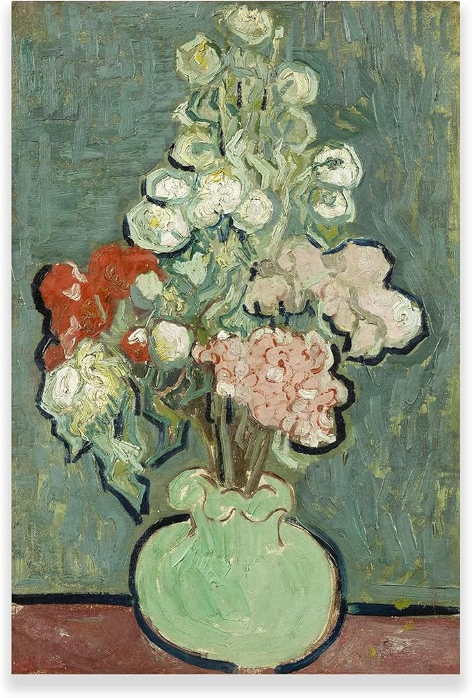 Generic Van Gogh Flowers in Vase Painting - Impressionist Flower Oil Painting - Modern Colorful D... | Amazon (US)