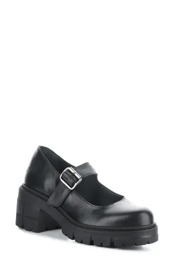 Bos. & Co. Banks Platform Mary Jane in Black Feel Leather at Nordstrom Rack, Size 42 | Nordstrom Rack
