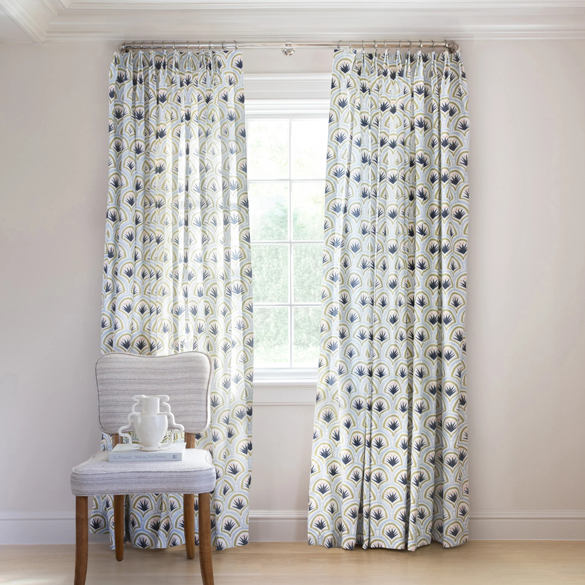 Thatcher Midnight
                Custom Curtain | Pepper Home