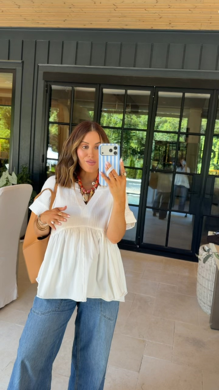 Summer outfit inspo || wearing a small in top & xs in bottoms. Accessories linked as well! Currently 25 weeks pregnant & bump friendly 

Women’s summer outfit || summer maternity outfits || bump friendly summer || mom outfits || women’s fashion || summer ootd

#LTKootd #LTKBump #LTKSeasonal
