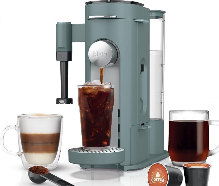 Ninja Pods & Grounds Coffee Maker, K-Cup Compatible, Sage Green, PB051SG | Amazon (US)