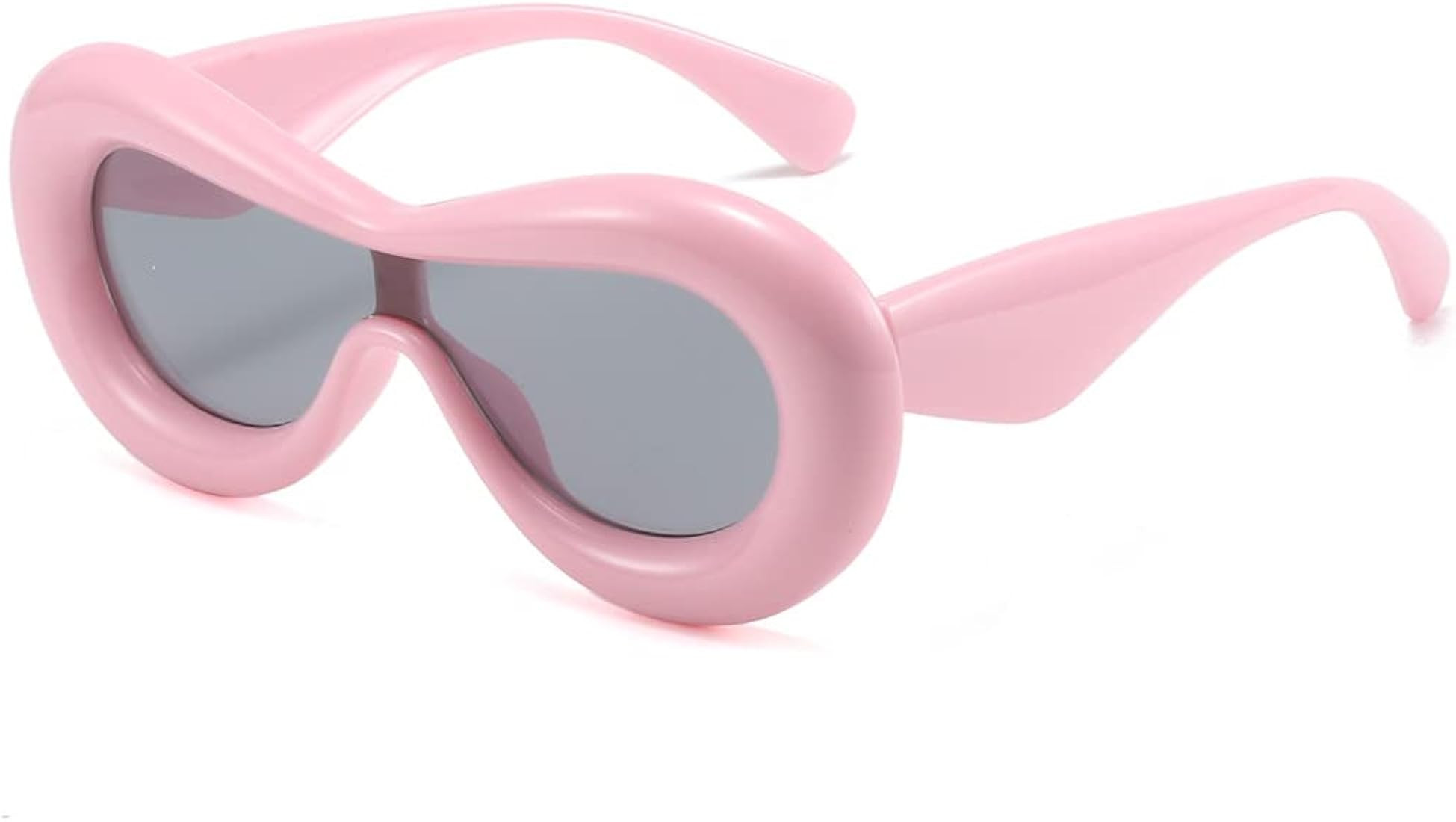 BAWUYI Oversized One Piece Inflated Sunglasses for Women & Men Y2K Shield Glasses Thick Frame Hip... | Amazon (US)