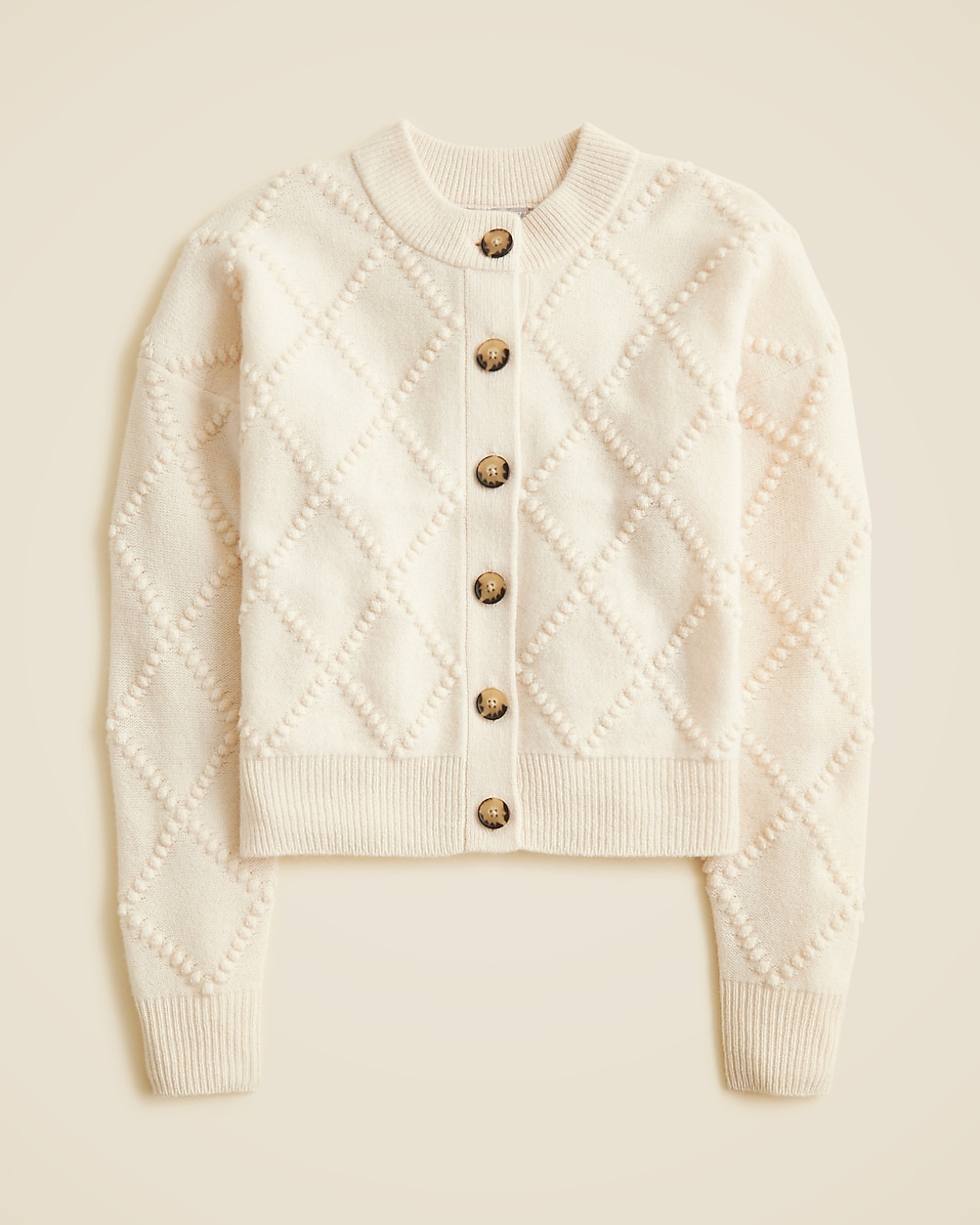 Popcorn-stitch cardigan in vintage wool | J. Crew US