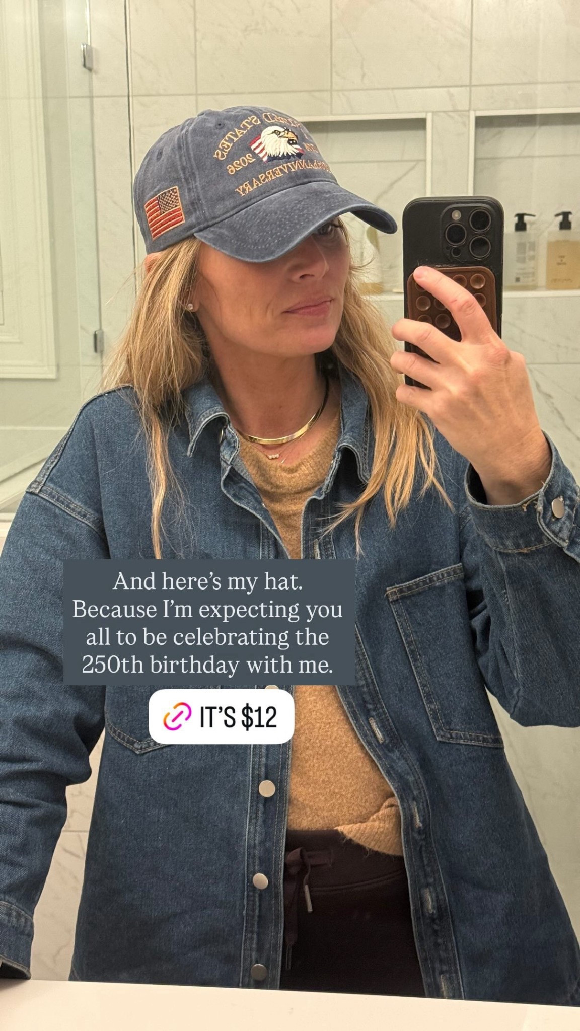 Love this hat and it goes perfectly with my denim shirt! 