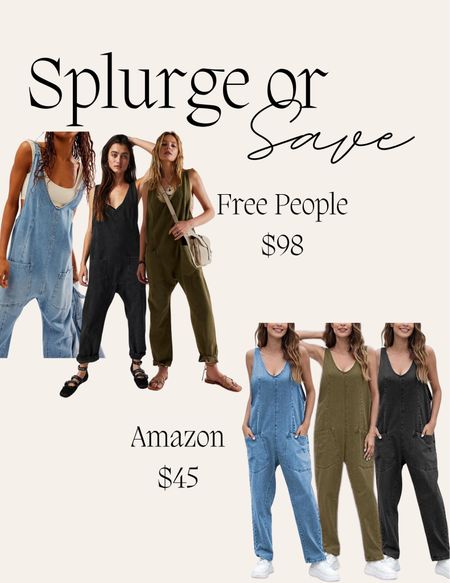 Save or splurge free people - we the free high roller jumpsuit! 

Amazon finds / amazon fashion / jumpsuit / overalls / romper 

#LTKstyletip #LTKunder100 #LTKSeasonal