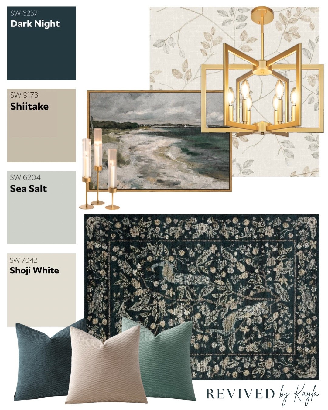 Dark teal and tan room design mood board ✨ 

#homedecor #homedesign #livingroom #bedroom #office #homeinspo #roomdecor #roomdesign #moodboard #paintcolors #sherwinwilliams #amazon #wayfair #amazonhome #modern #modernhome

#LTKHome