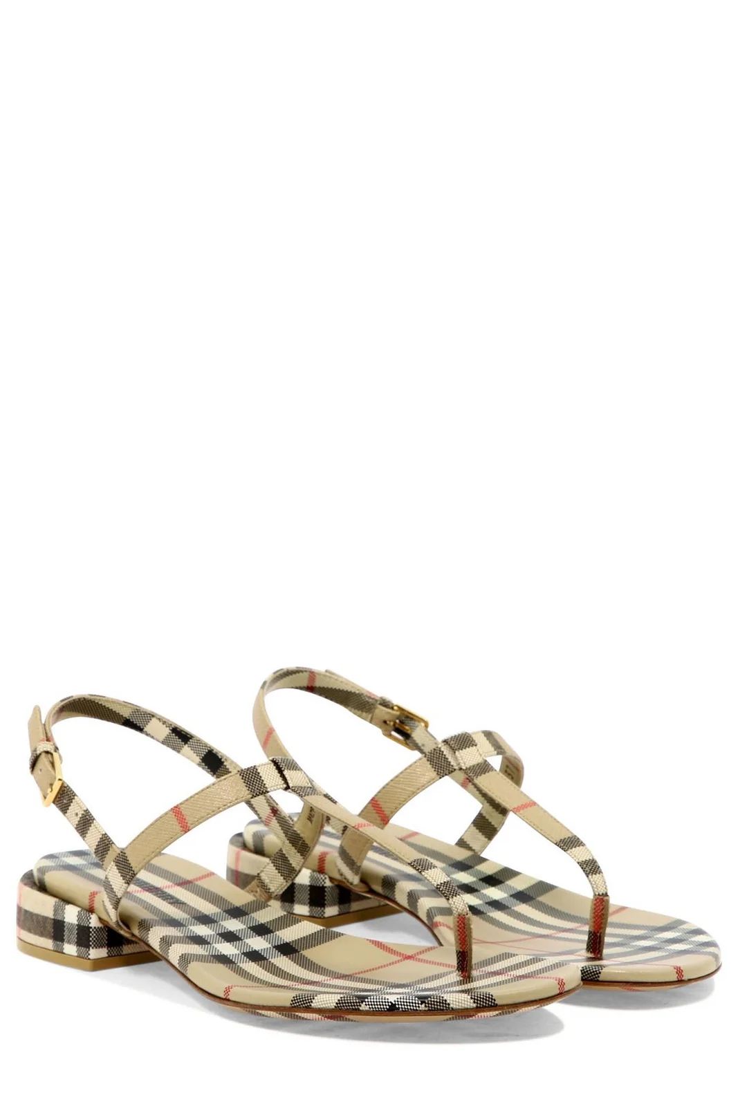 Burberry Vintage Check Flat Sandals | Cettire Global