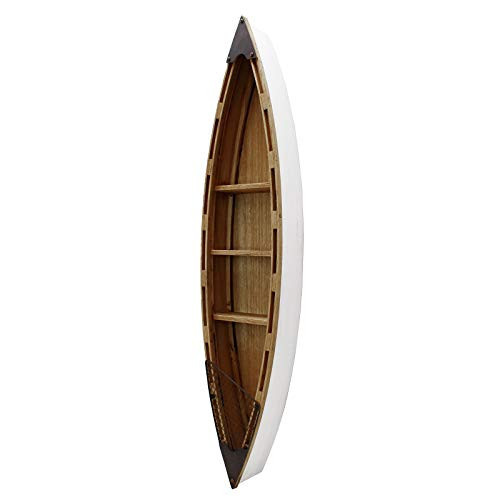 Morning View 47 Inch Wood Boat Shelf Decor Nautical Wall Hanging Boat Ornament Beach Theme Room Wall Home Decor | Amazon (US)