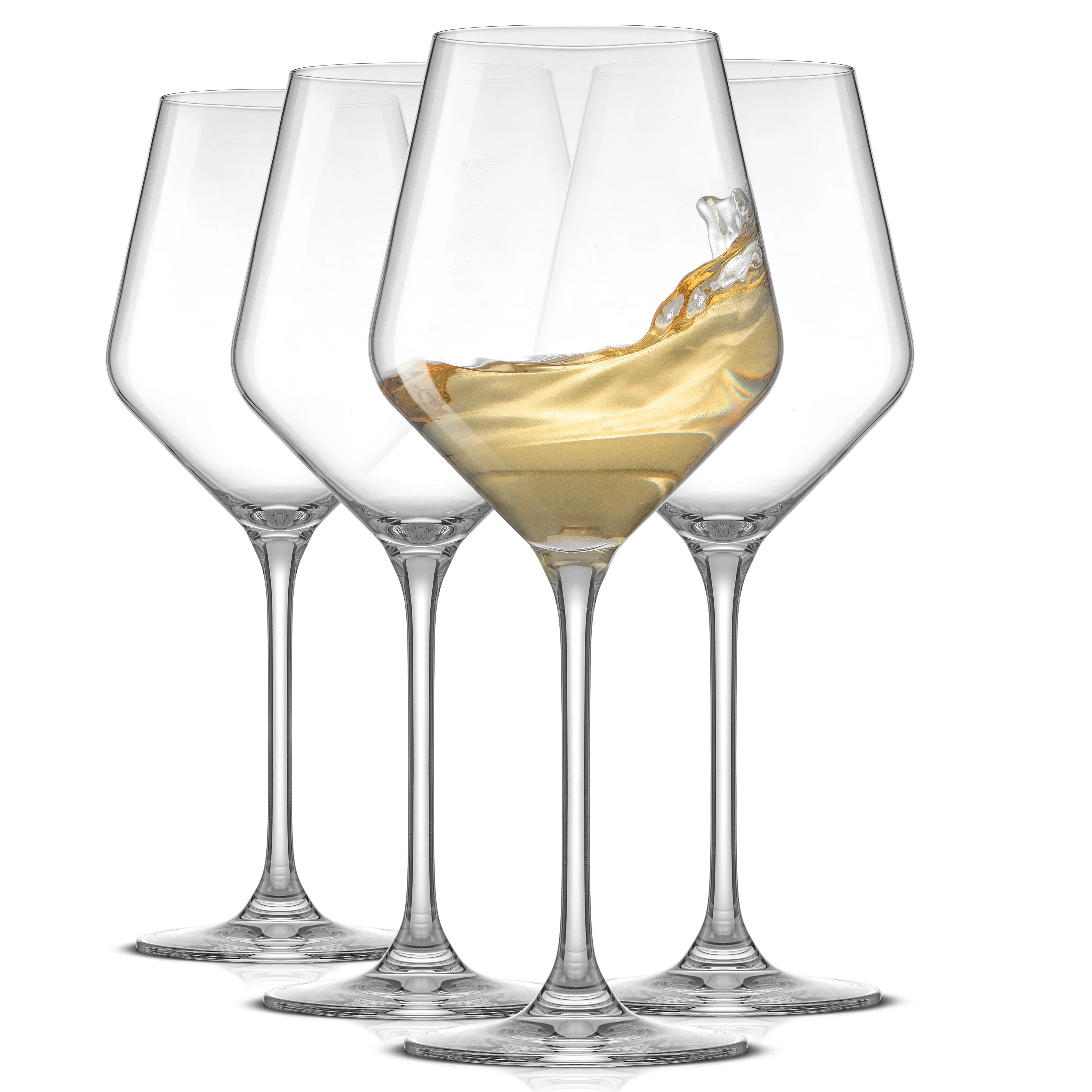 JoyJolt Layla White Wine Glasses (Set of 4) | Wayfair North America