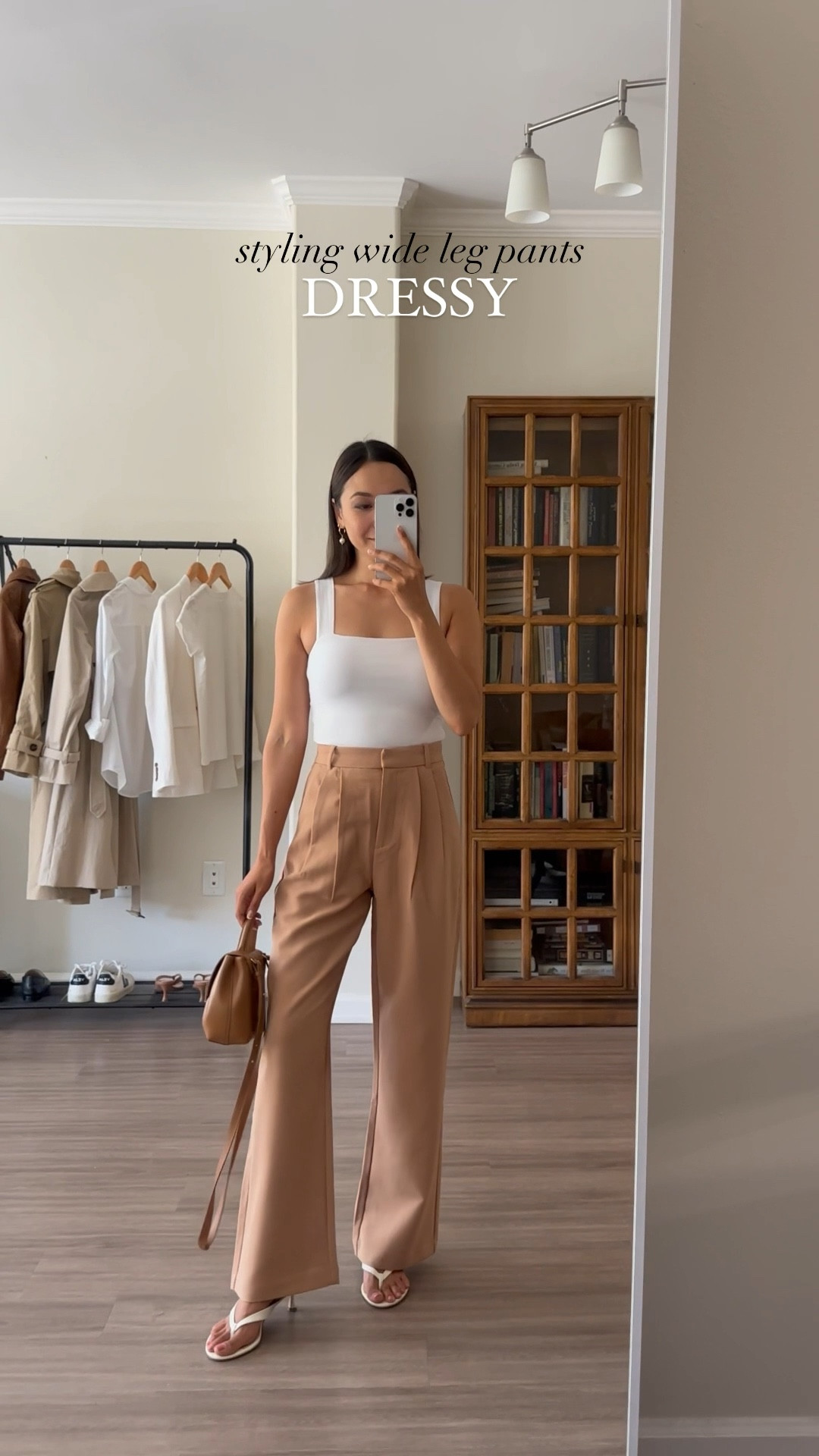 Semi-transparent wideleg trousers