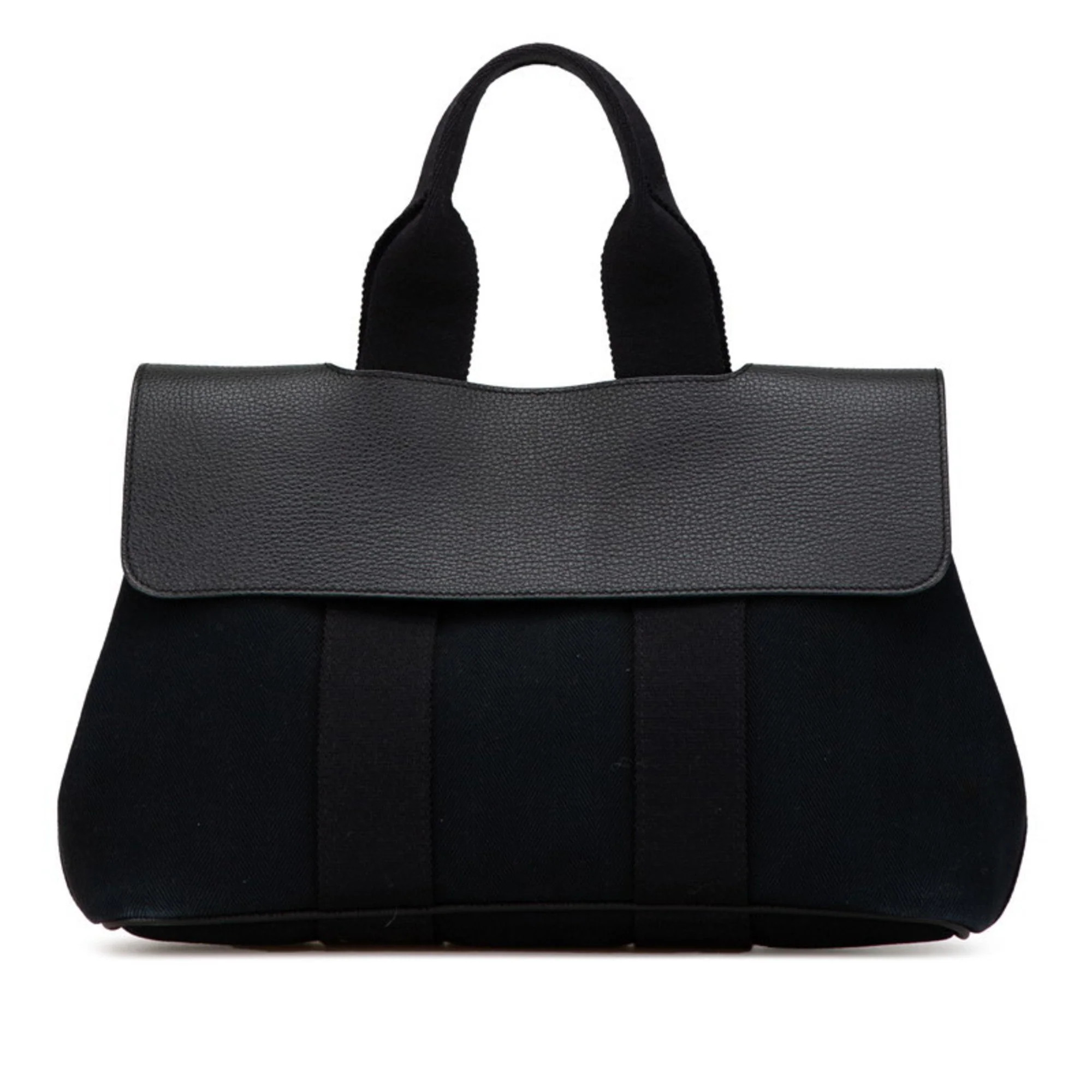 Hermes Toile Chevron Leather Handbag (Pre-Owned) | Shop Simon