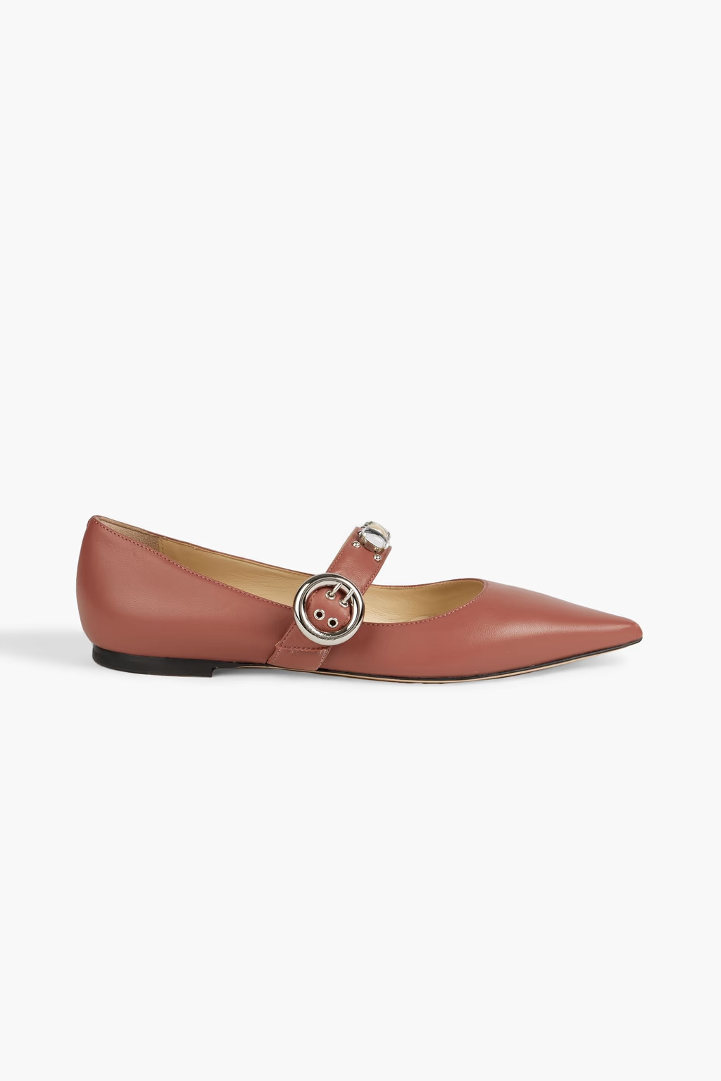 Gela embellished leather point-toe flats | The Outnet (US and CA)