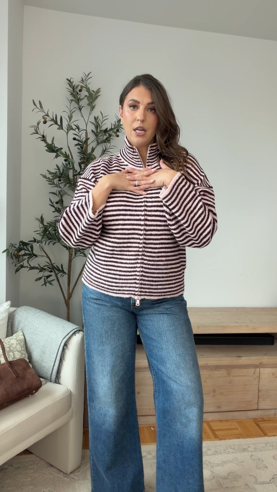 The cozy striped jacket your fall wardrobe needs 🤎 It’s cute, comfortable, and so easy to throw on with wide-leg jeans for everyday errands or weekend plans!

striped fleece jacket, casual fall outfit, wide leg jeans outfit, cozy fall layers, size large outfit, everyday mom style, fall fashion finds

#LTKNYFW #LTKSeasonal #LTKMidsize