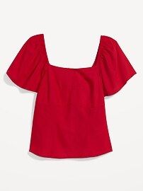 Flutter-Sleeve Smocked Top for Women | Old Navy (US)