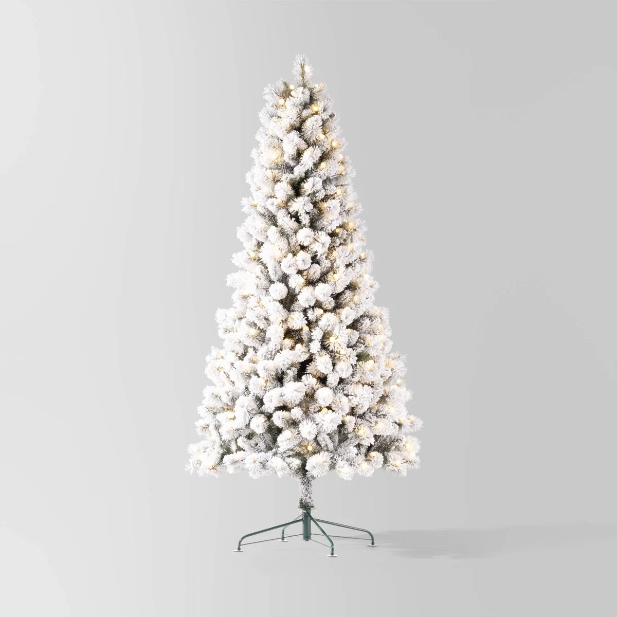 7.5' Pre-lit Flocked Douglas Fir Artificial Christmas Tree Color Changing White/Blue LED Lights -... | Target