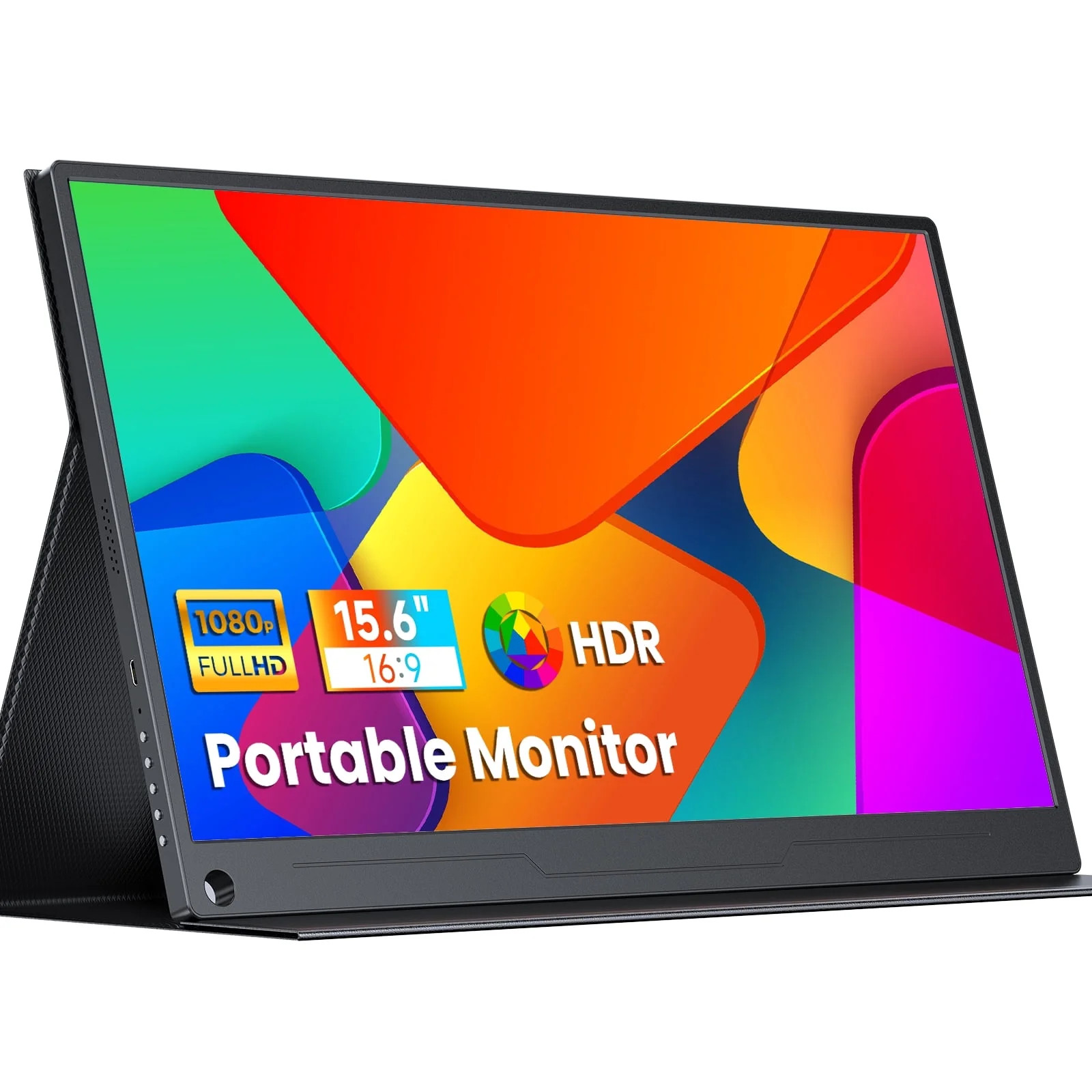 UPERFECT Portable Monitor 15.6'' Computer Display [100% sRGB High Color Gamut] 1920×1080 USB C Monitor FHD Eye Care Gaming Screen IPS HDMI Type C OTG DP Dual Speakers VESA, Included Smart Cover Stand | Walmart (US)