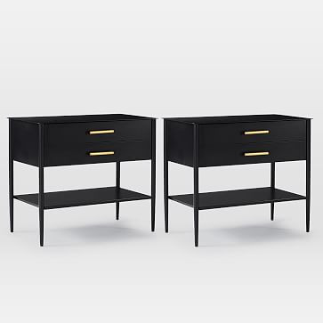 Metalwork Storage Grand Nightstand, Hot Rolled Steel, Set of 2 | West Elm (US)
