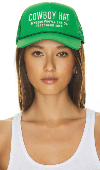 Cowboy Hat in Green | Revolve Clothing (Global)