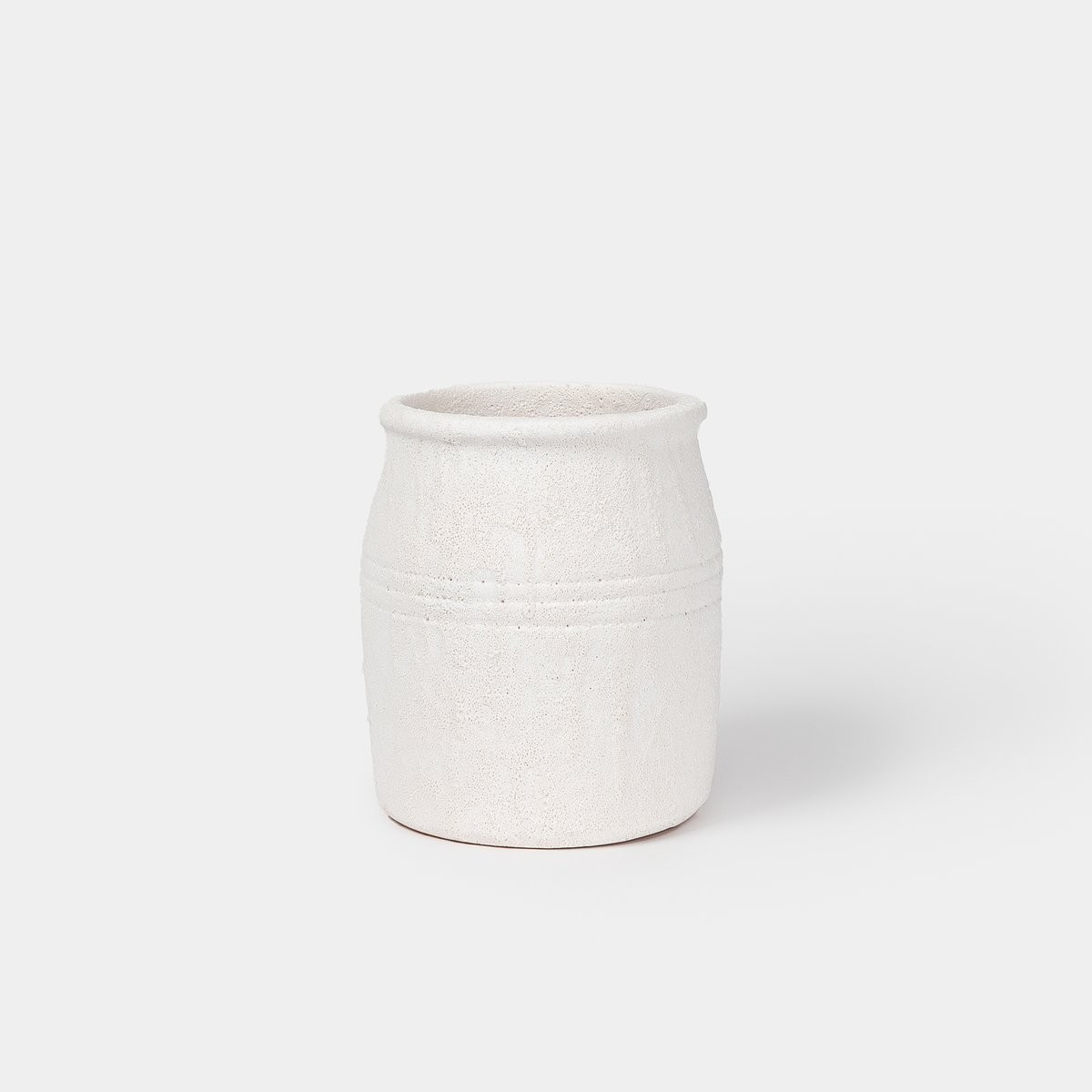 White Terra Cotta Crock | Amber Interiors