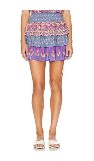 Chateau Ruffle Skirt in Lavender | Revolve Clothing (Global)