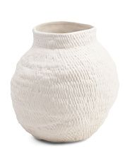 Made In Portugal Organic Basket Ceramic Vase | Home | T.J.Maxx | TJ Maxx