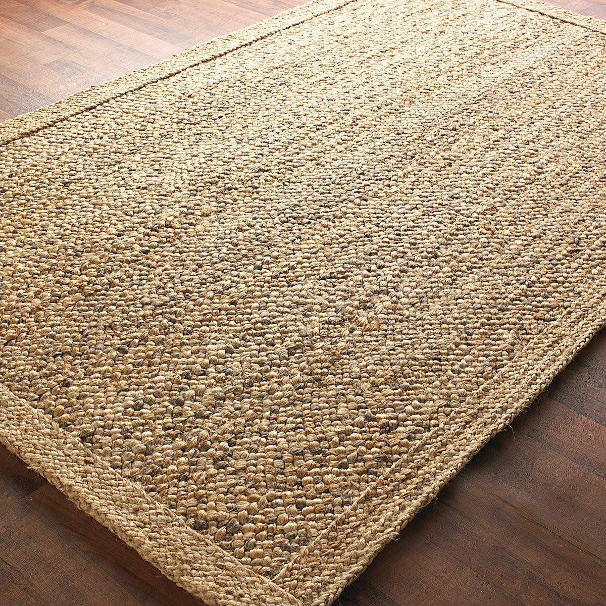 Chunky Boucle Braided Jute Rug | Shades of Light