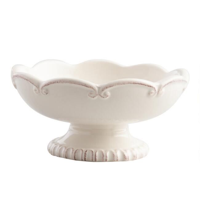 White Ceramic Pedestal Trinket Dish
							var ensTmplname="White Ceramic Pedestal Trinket Dish";... | World Market